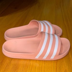 Adidas sandals pink